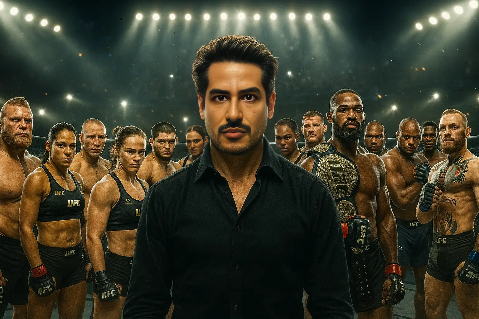 2.Legendary UFC Fighters Join Forces for an Epic Octagon Battle