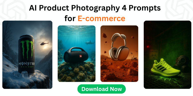 AI Product Photography 4 Prompts for E-commerce