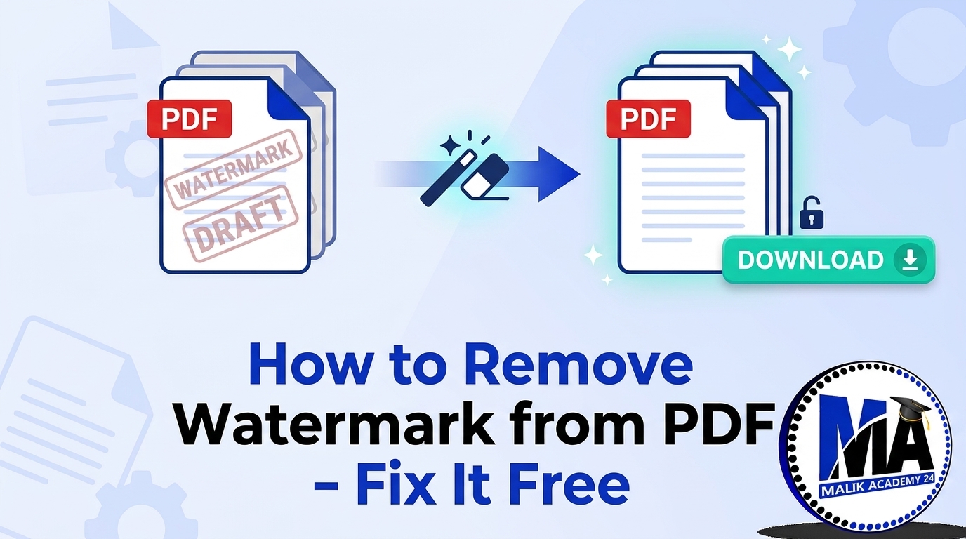How to Remove Watermark from PDF - Fix It Free